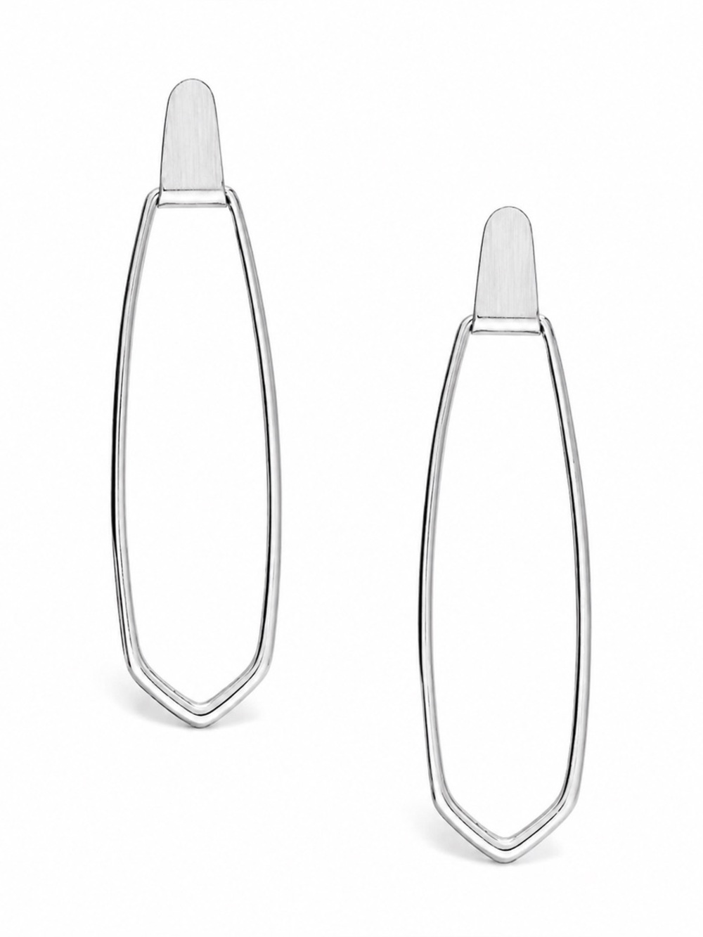 Kendra Scott Patterson Earrings in silver.